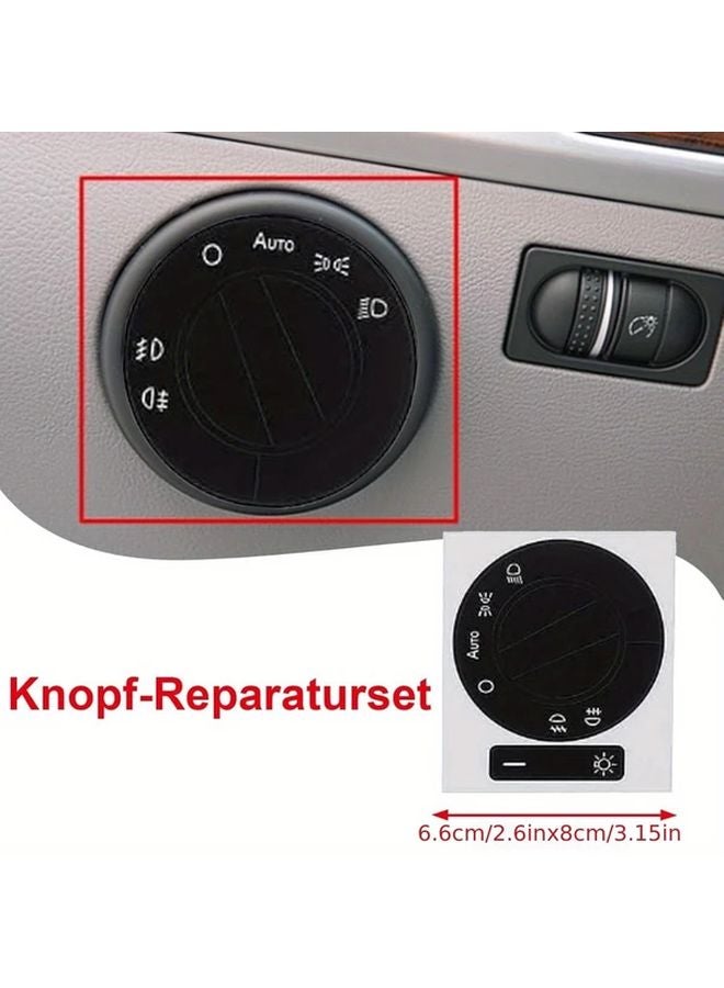 Volkswagen Touareg 7I 2004 2009 Central Console Button Stickers Repair Kit 1 Set Scratch Proof - Image 3